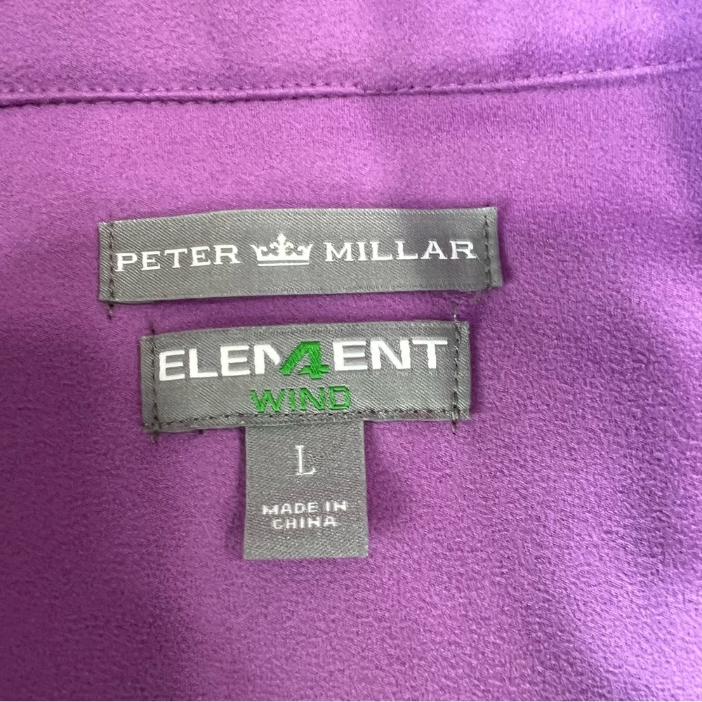 Peter Millar Men Violet Fleece Jacket Element 4 W… - image 8